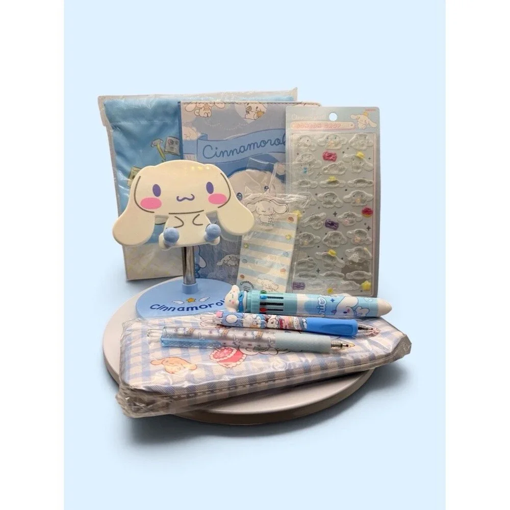 Sanrio Cinnamoroll 10 Pcs. Premium Kawaii Gift Set ~ Office Or School Supplies